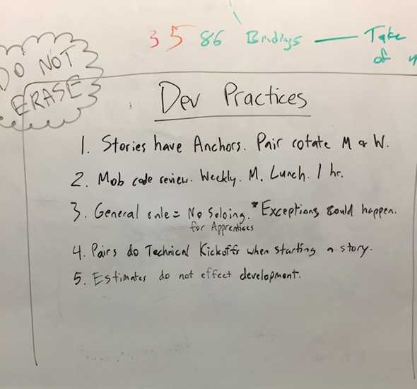 Five new dev team practices